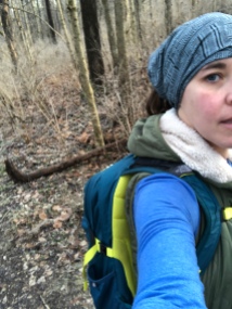 woman hiking